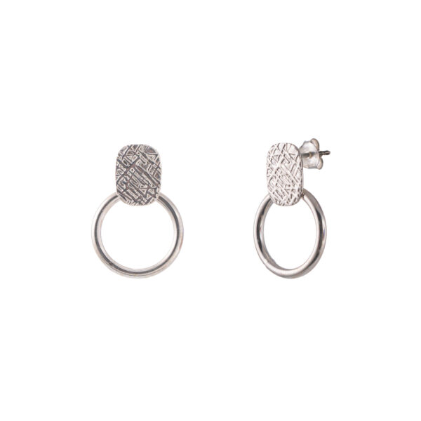 earring ring.silver.227a