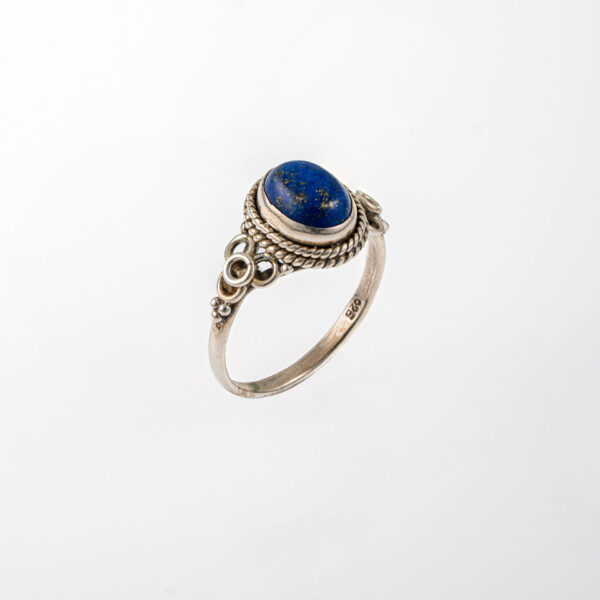 ring.silver.lapis lazuli.blue.213a