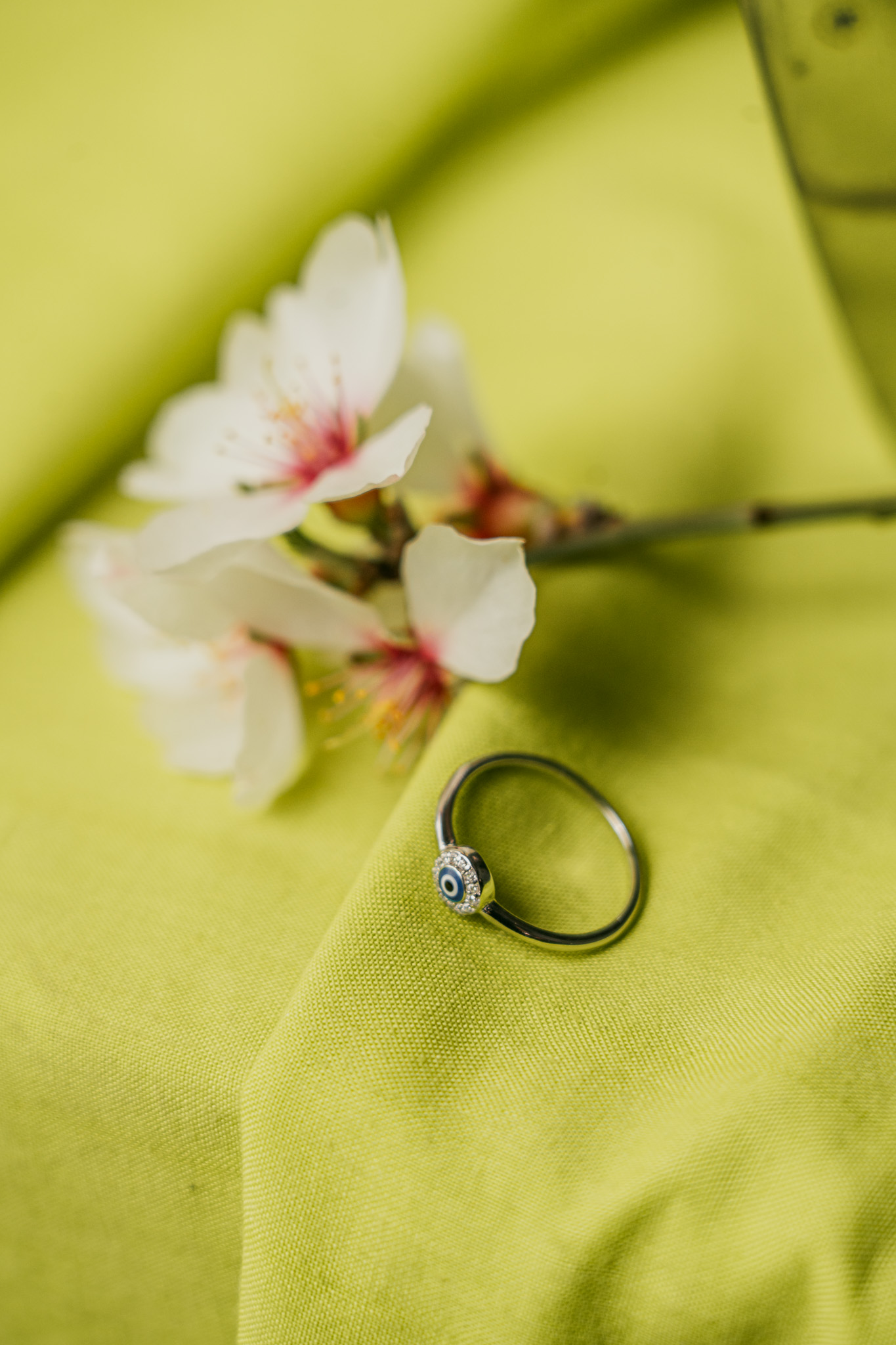 ring-silver276 ΔΑΧΤΥΛΙΔΙ ΑΣΗΜΕΝΙΟ 925 ΕΠΙΠΛΑΤΙΝΩΜΕΝΟ ΜΕ ΜΑΤΙ ΜΠΛΕ 18 ΕΥΡΩ - Image 1