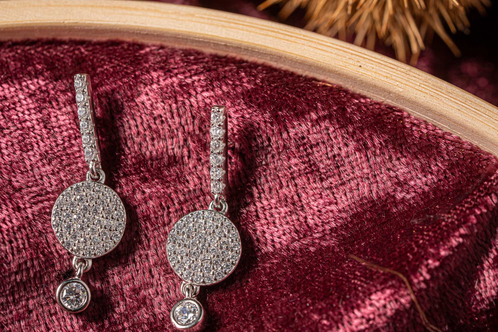 earring.silver.286a ΣΚΟΥΛΑΡΙΚΙ ΑΣΗΜΕΝΙΟ 925 ΕΠΙΠΛΑΤΙΝΩΜΕΝΟ ΜΕ ΔΙΑΦΑΝΗ ΖΙΡΓΚΟΝ 25.50 ΕΥΡΩ - Image 1