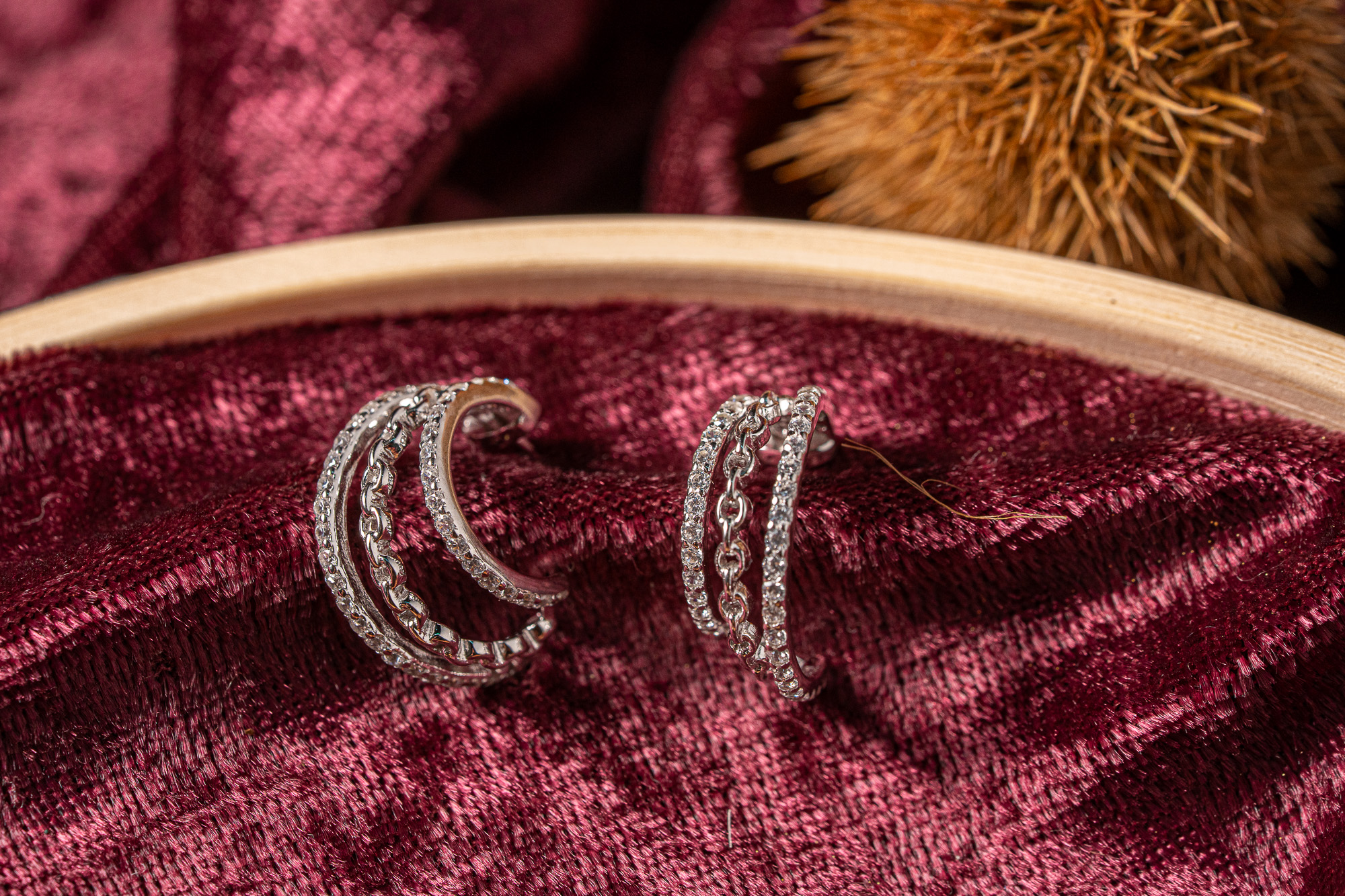 earring.silver.hoop.285a ΣΚΟΥΛΑΡΙΚΙ ΑΣΗΜΕΝΙΟ 925 ΕΠΙΠΛΑΤΙΝΩΜΕΝΟ ΤΥΠΟΥ ΚΡΙΚΟΣ ΜΕ ΔΙΑΦΑΝΗ ΖΙΡΓΚΟΝ 33.60 ΕΥΡΩ - Image 1